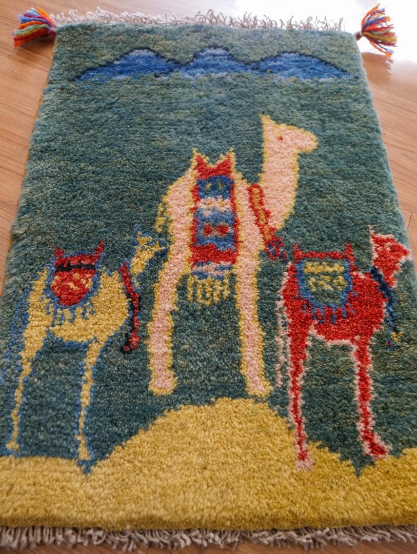 60×40cm ペルシャ ギャッベ アマレ族 ギャベ