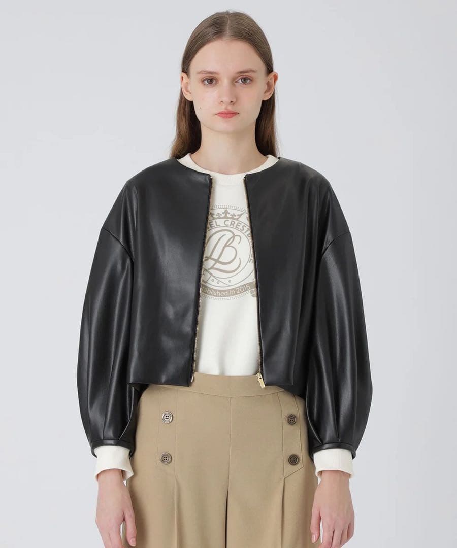 ブルーレーベルクレストブリッジフェイクレザージャケット新品