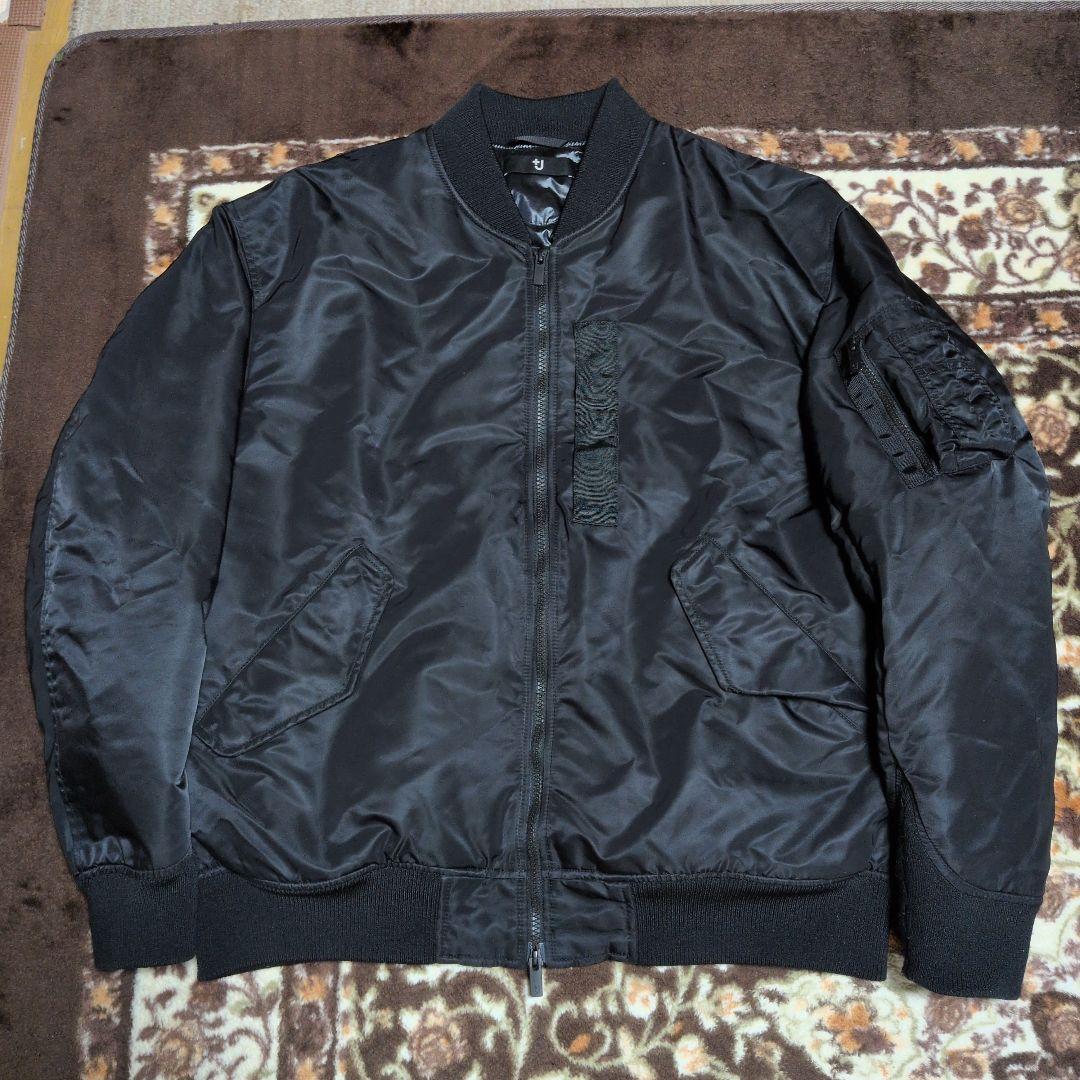 2026復刻版ユニクロ＋JハイブリッドダウンオーバーサイズMA-1 XL黒