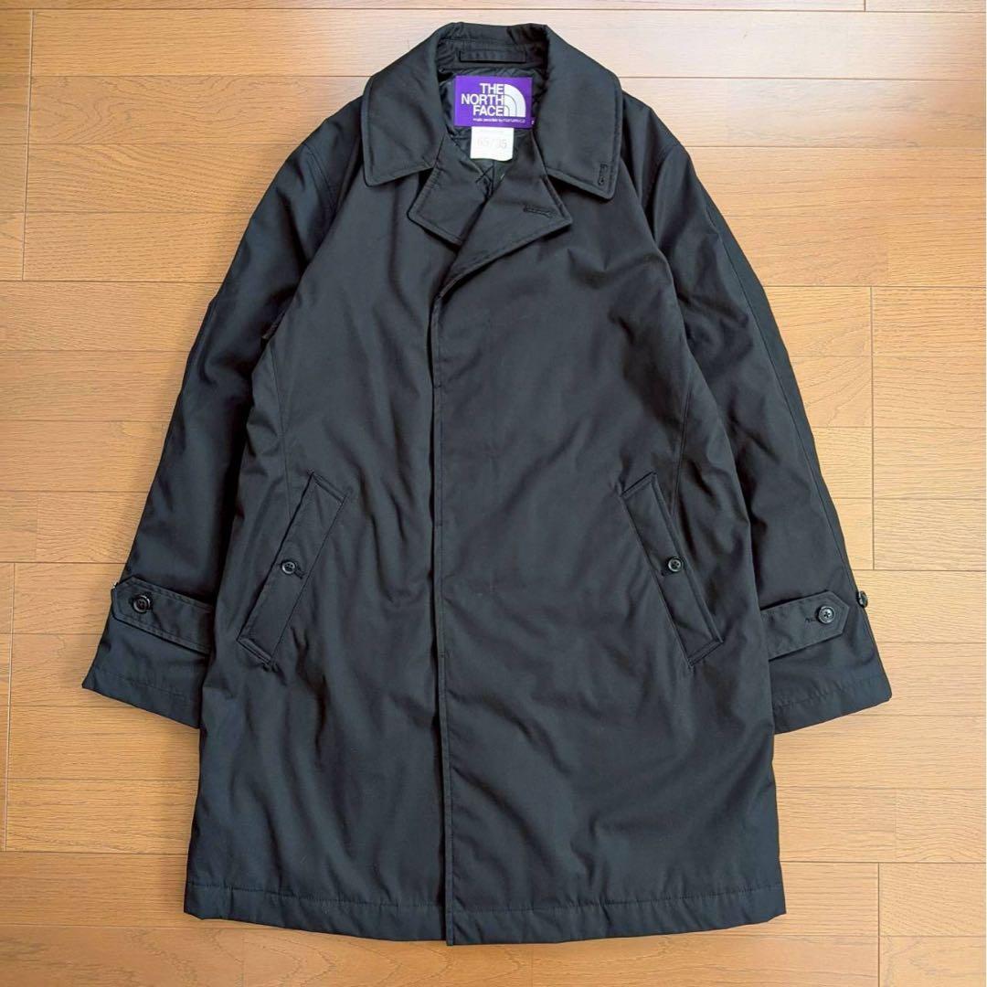 極美品　パープルレーベル ステンカラーコート nanamica