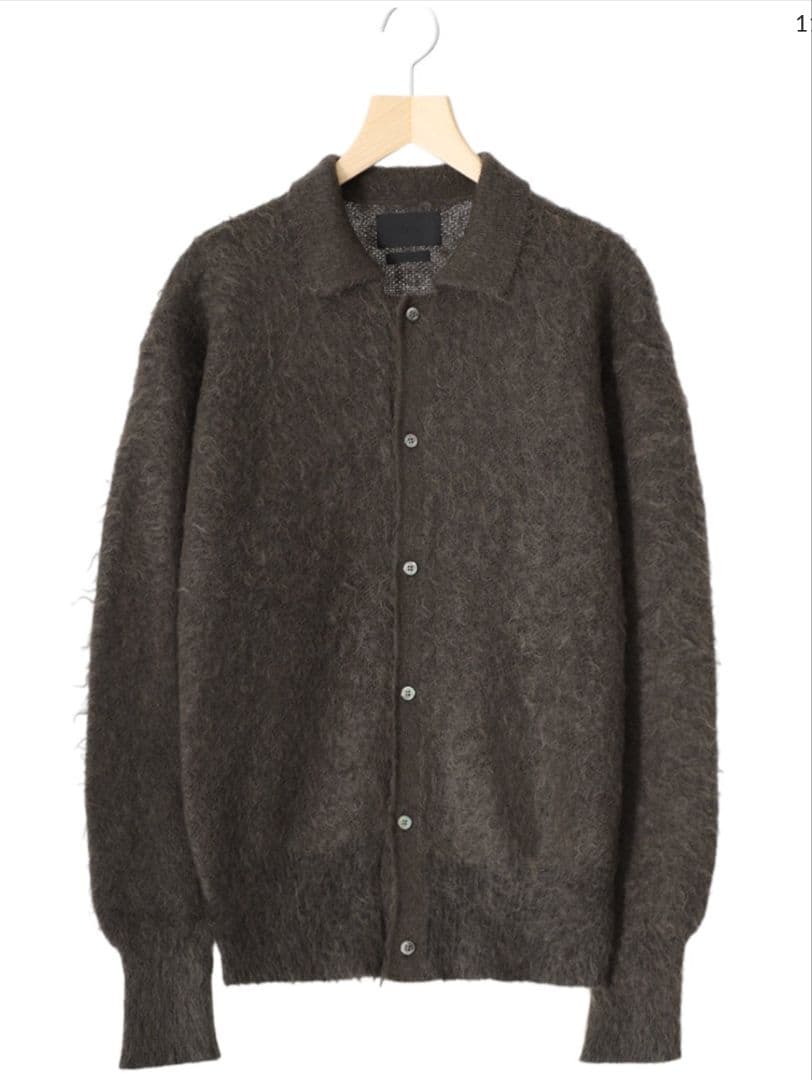 【YOKE】BRUSHED MOHAIR KNIT SHIRT