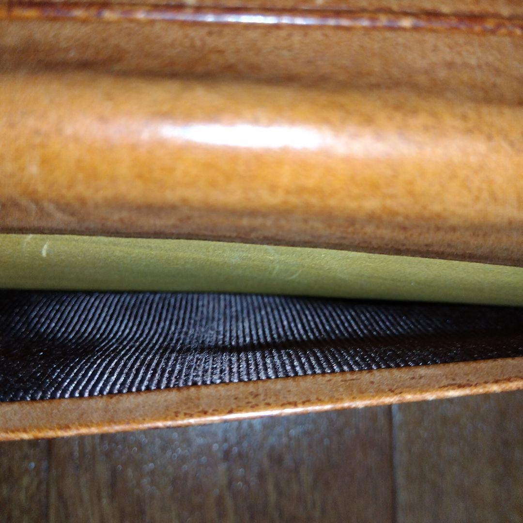 大峽製 長財布 ブラウンカラー 茶色 レザー 皮革 札入れ