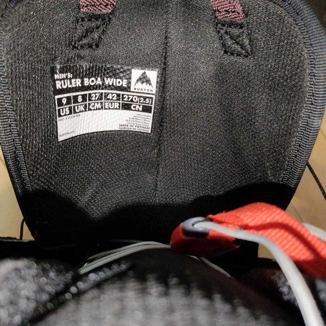 未使用品バートンRuler Wide BOAスノーボードブーツ　サイズ 27cm