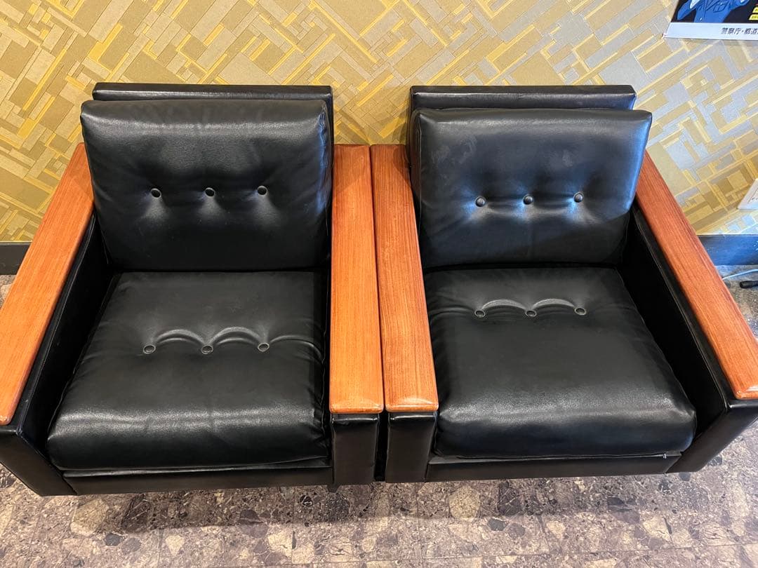 レトロ 一人掛け　ソファー　FUJI FURNITURE 1脚