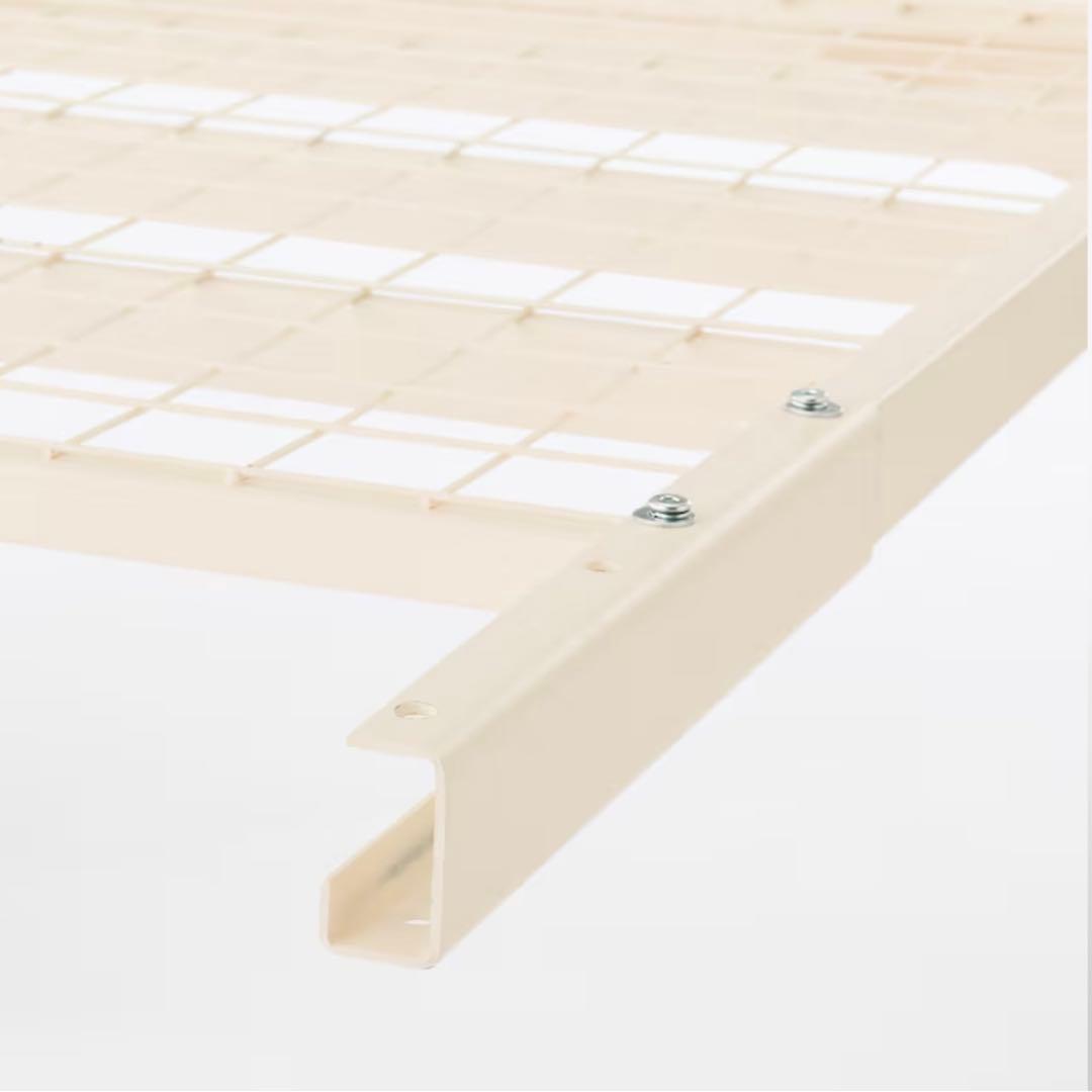 MUJI 脚付マットレス ダブル（スチールメッシュ・洗えるカバー）