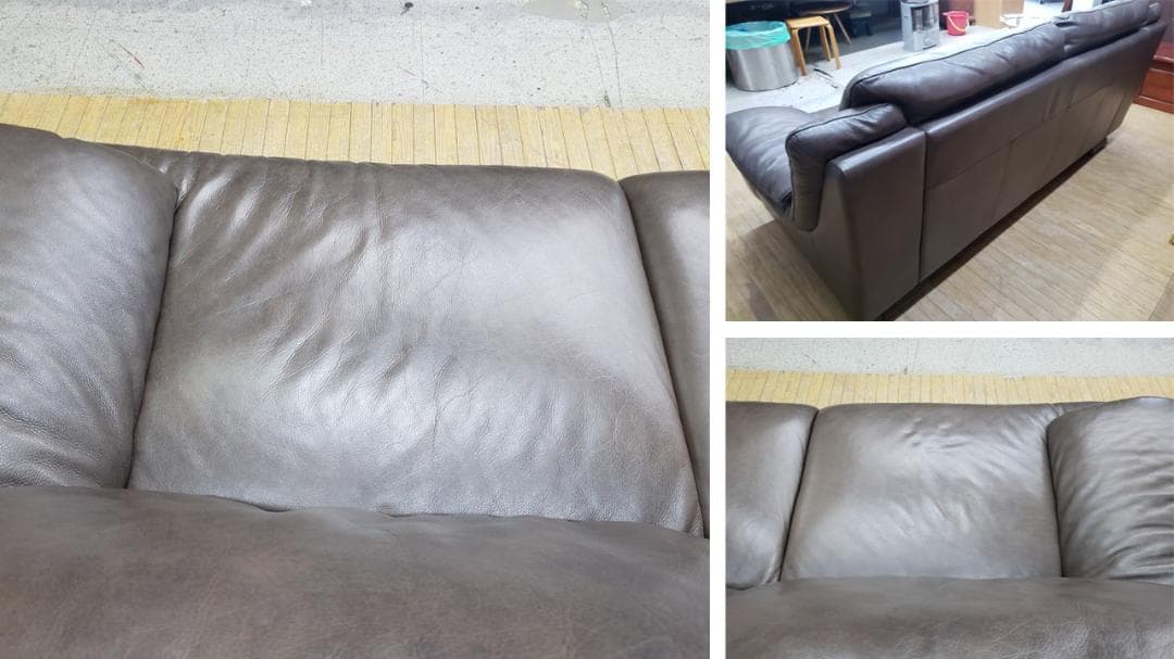 b3　NATUZZI EDITIONS　本革　トリプルソファ