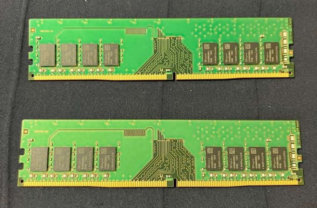 SK hynix DDR4 メモリ　8GB x2枚組（16GB）