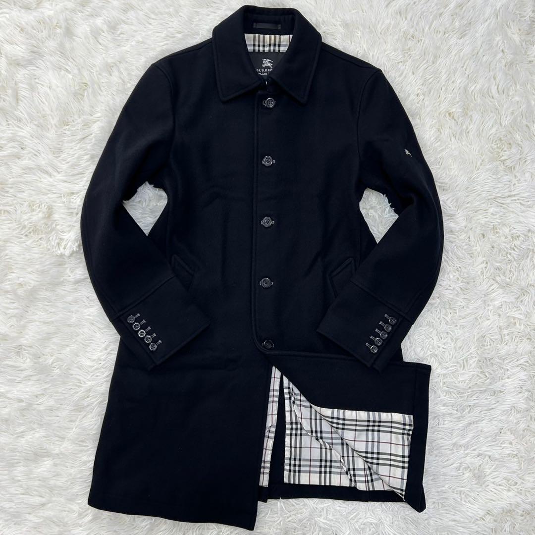 【極美品/M】バーバリー ブラックレーベル チェスターコート アウター カシミヤ