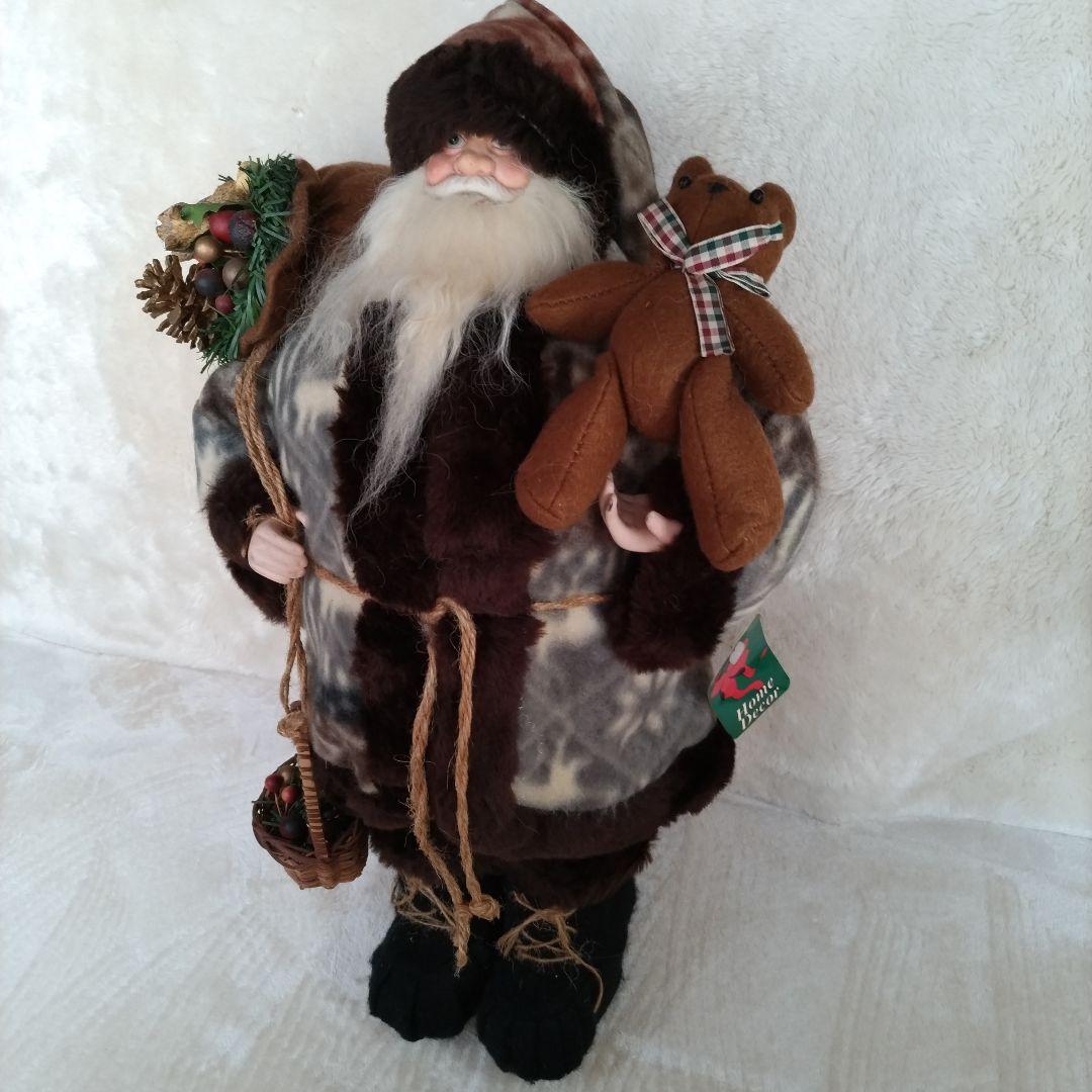 ウ\"ィンテージ　90'　優しい顔のサンタクロース　ノルディック柄マント