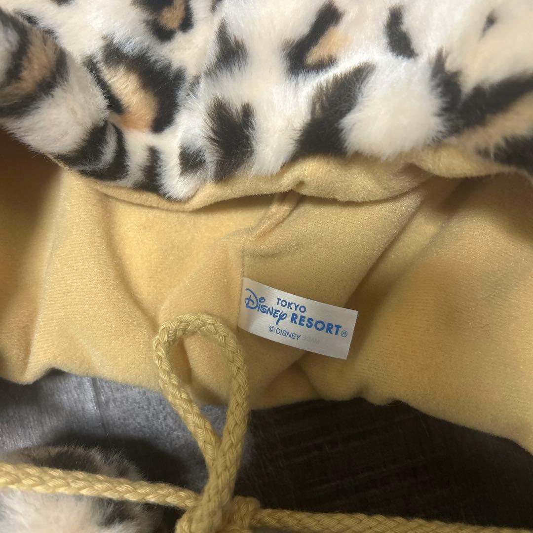 ディズニー ヒョウ柄ファンキャップ 2個セット シルバー ベージュ 茶色 黒 白