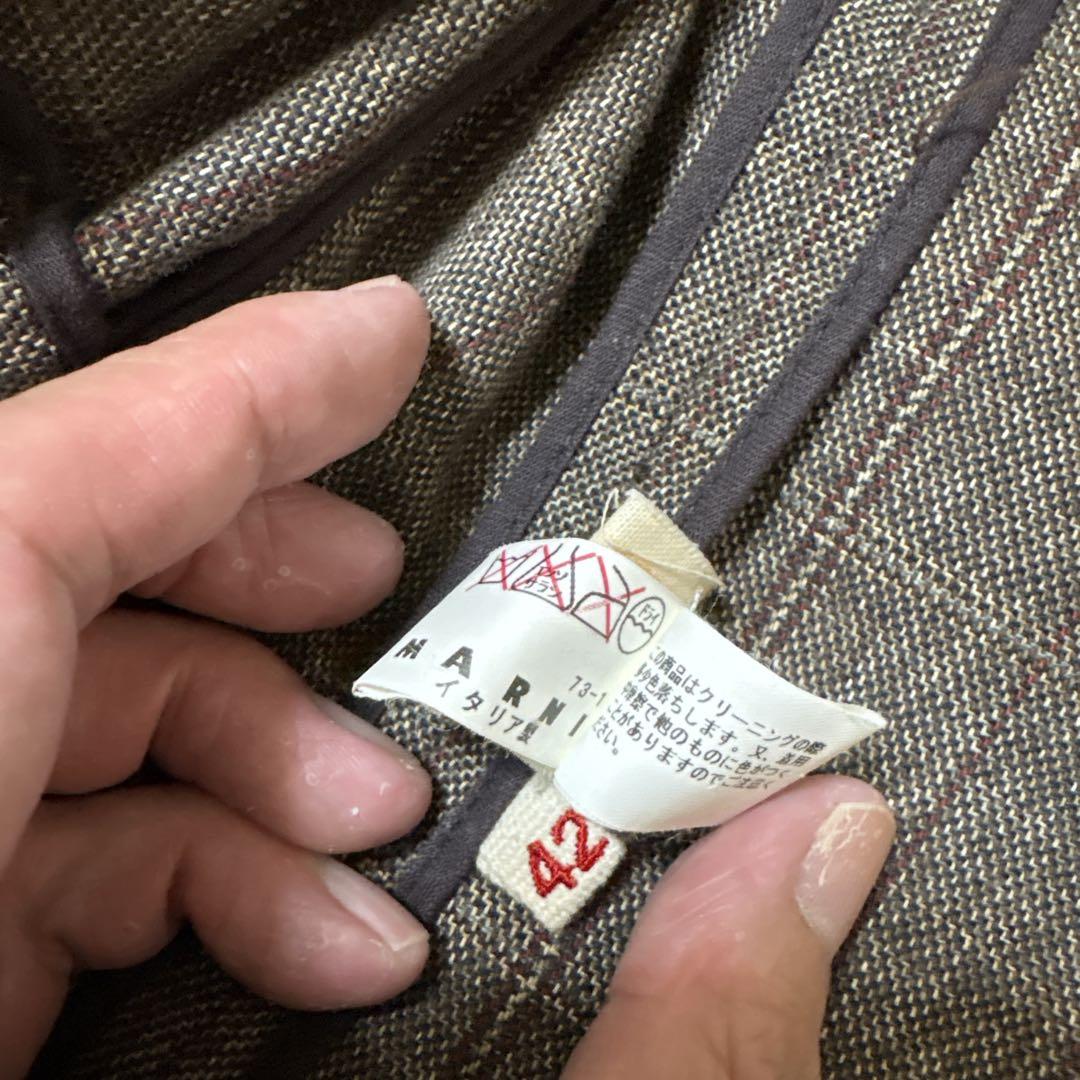 MARNI マルニ　イタリア製　トレンチコート　ダブルブレスト　ベルト　コットン