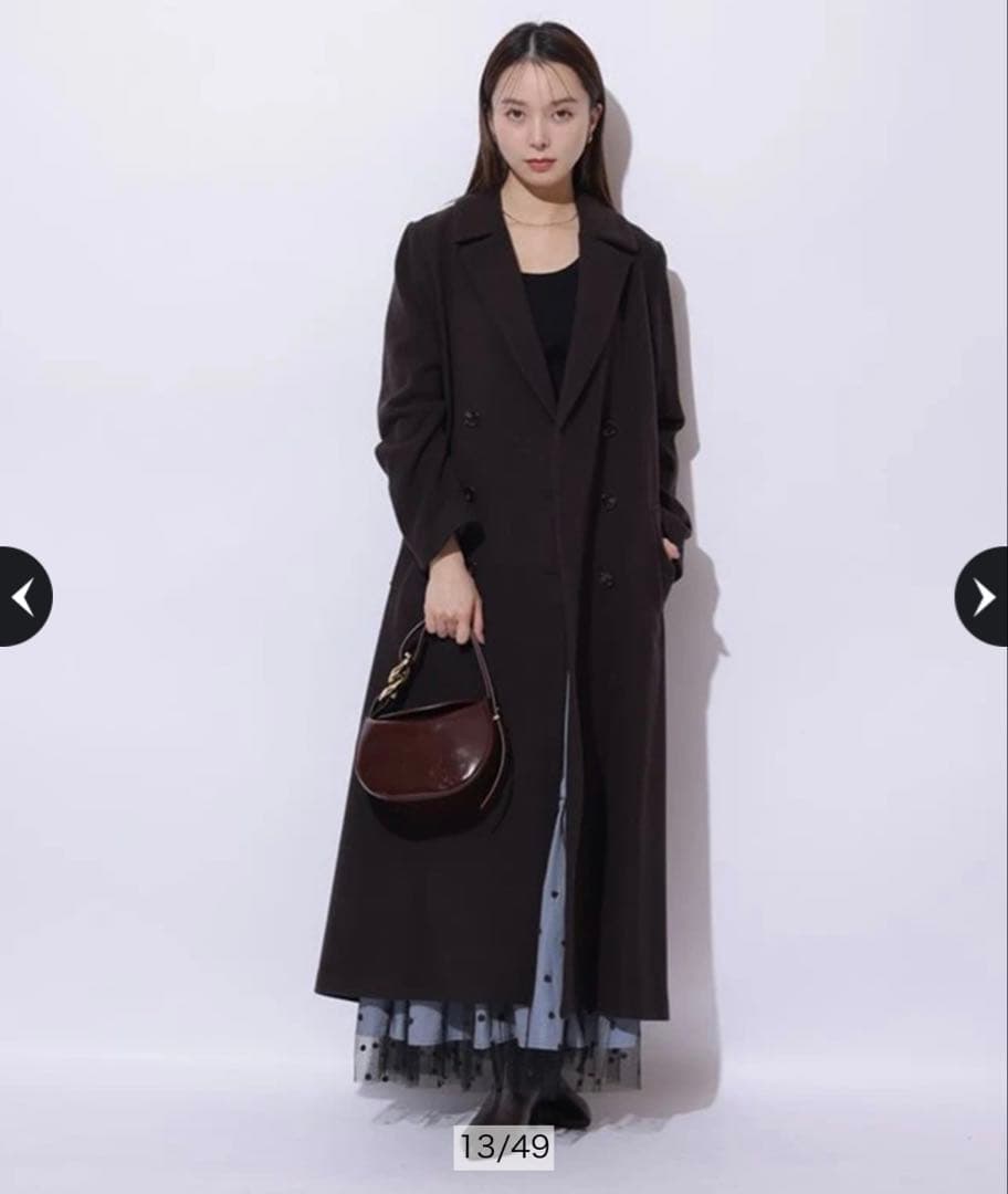 最終値下げ２点セットMystrada バックボリュームコート　茶色　ニット