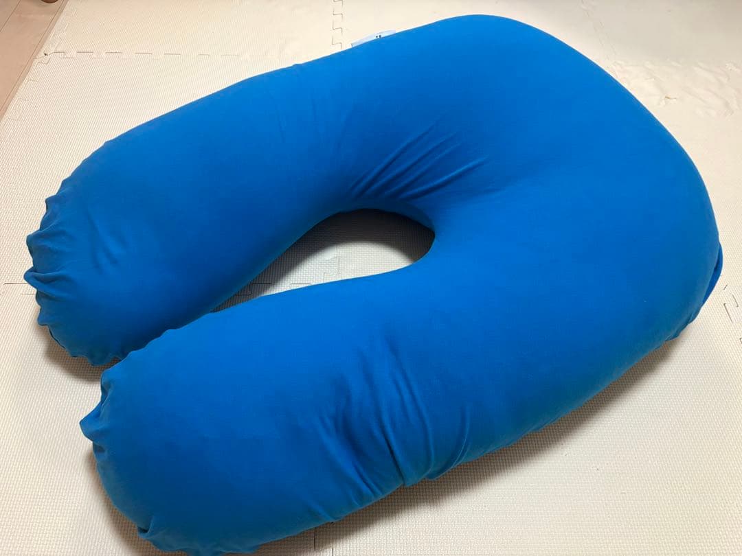 【送料無料】ヨギボーサポート アクアブルー U字型ビーズクッション