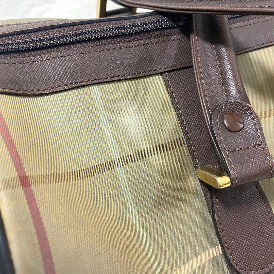 Burberrys/ボストン/バッグ/玉虫/ノヴァチェック/ビンテージ