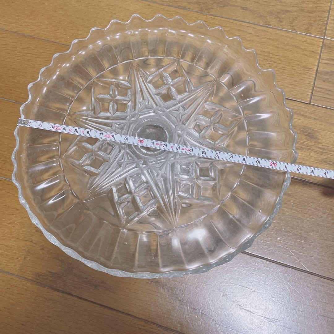 ケーキ スタンド ガラス アンティーク イギリス