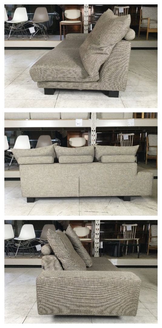 NOYESノイエス Decibelデシベル ワイド3人掛け カウチソファセット