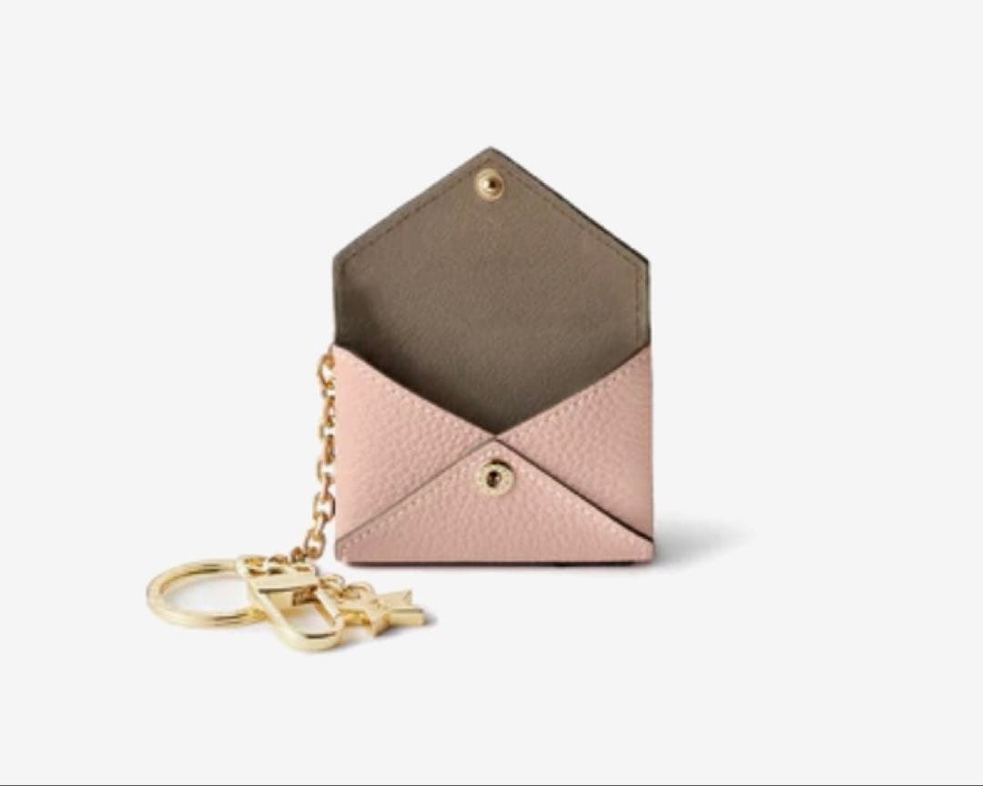 未使用BONAVENTURAスターチェーンキーホルダーシュリンクレザー★サクラ