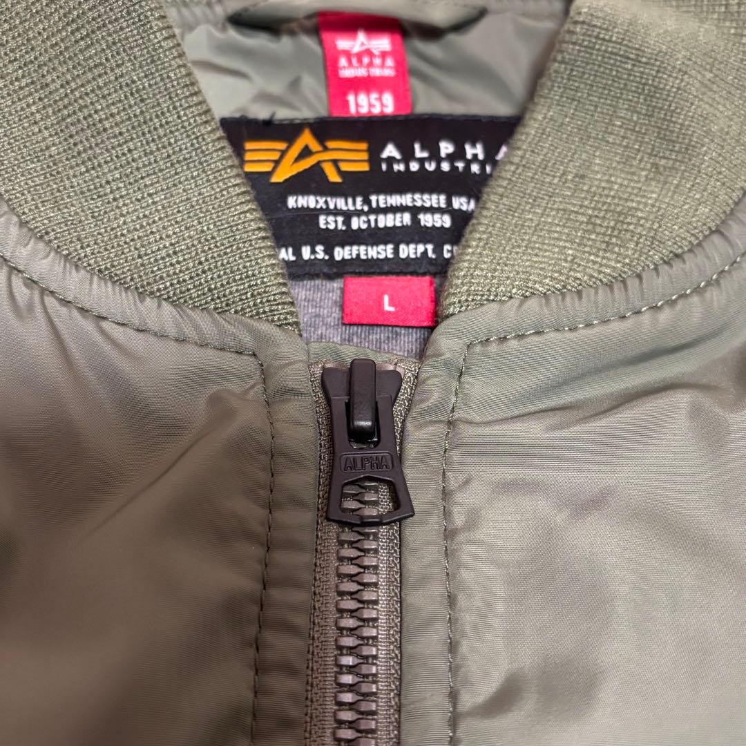 ALPHA INDUSTRIES アルファ MA-1 フライトジャケット L