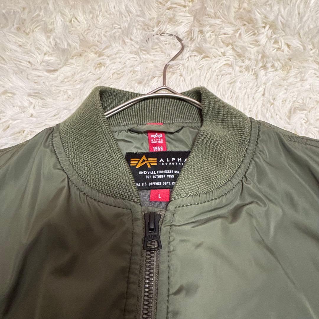 ALPHA INDUSTRIES アルファ MA-1 フライトジャケット L