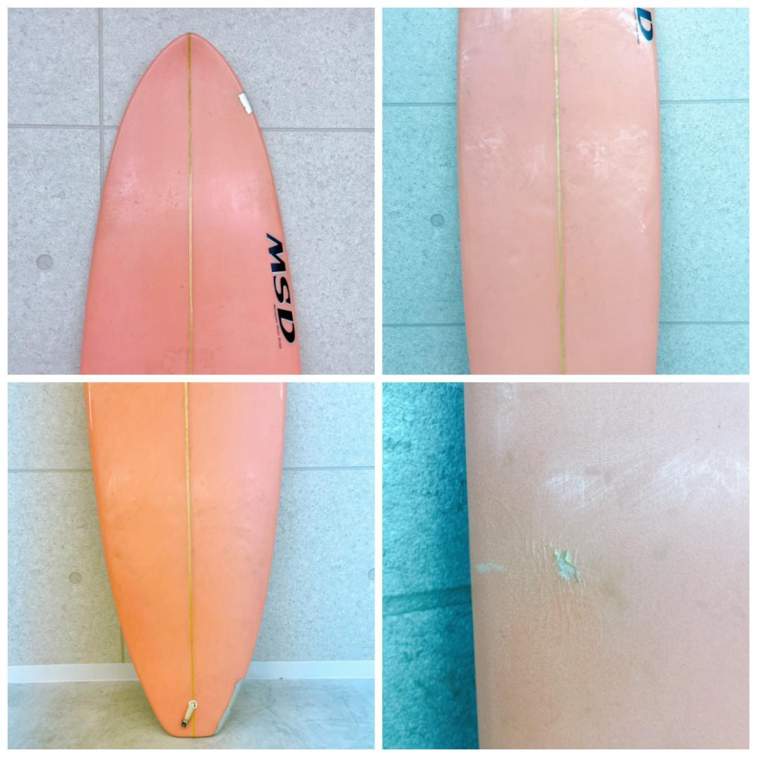 MSD サーフボード 7’3 ファンボード ケース・DAKINEリーシュ付き