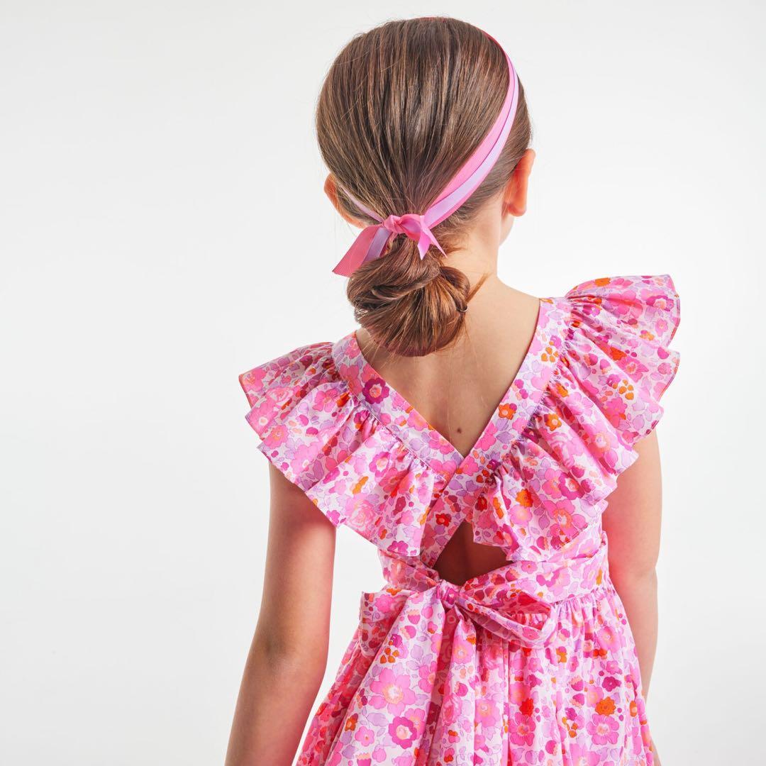 新品　Jacadi × LIBERTY 花柄　フリルスリーブ ワンピース 10A