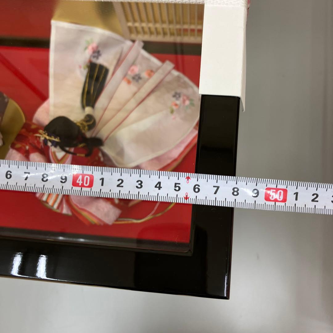 お値下げしました。ガラスケース入り雛人形飾り