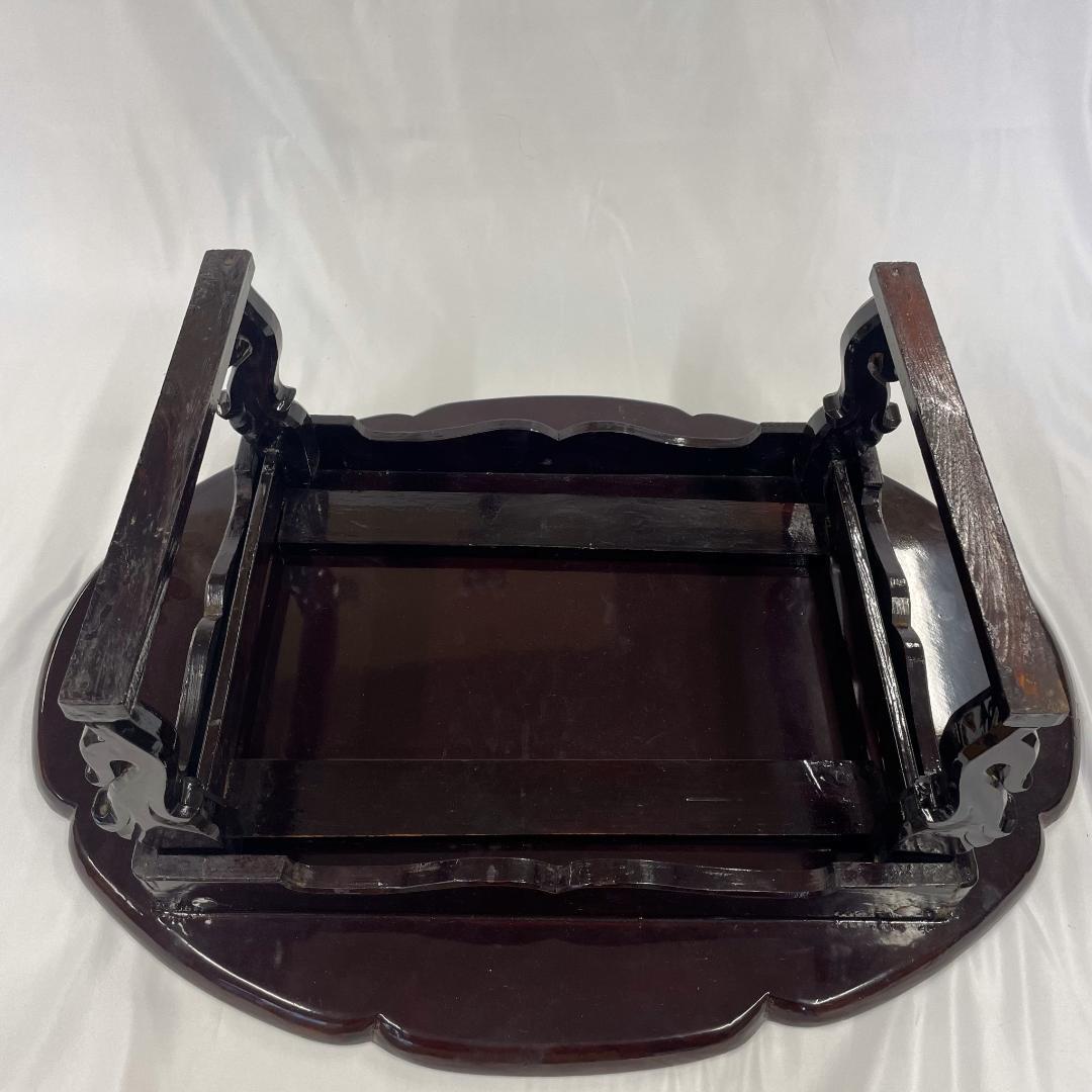 韓国伝統工芸 螺鈿細工 貝殻細工　ローテーブル　座卓　折り畳み　DN-B0080