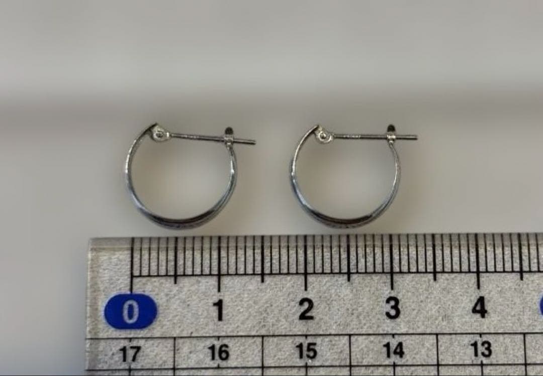 【non 様】pt900 プラチナ　フープピアス　3mm 13mmペア　即日発送