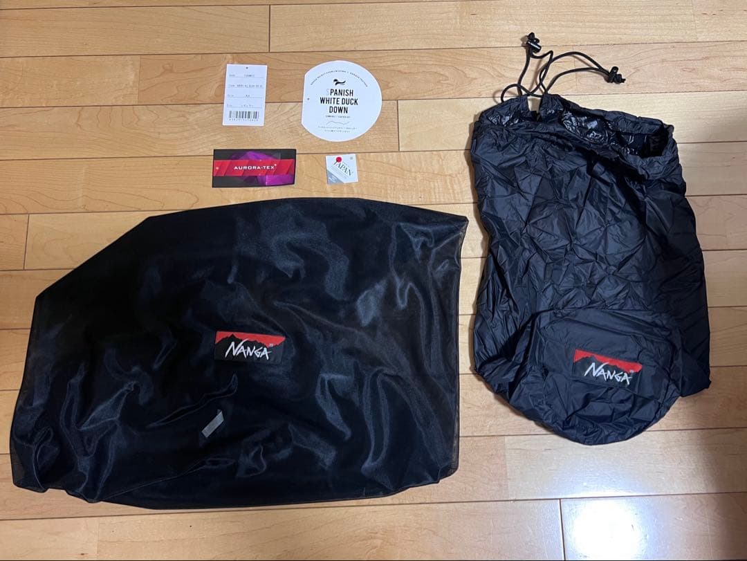 NANGA ナンガ オーロラ900DX レギュラー ブラック 保管バック付き
