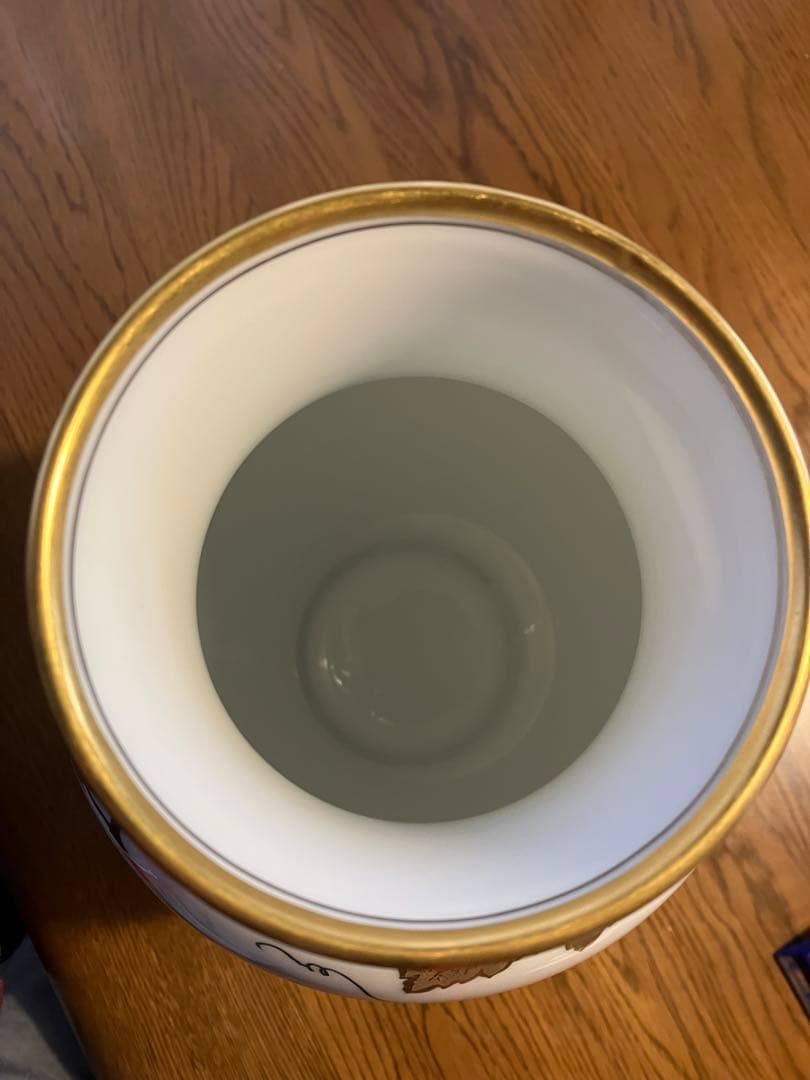 大倉陶器　金蝕ぶどう　花器　36㎝