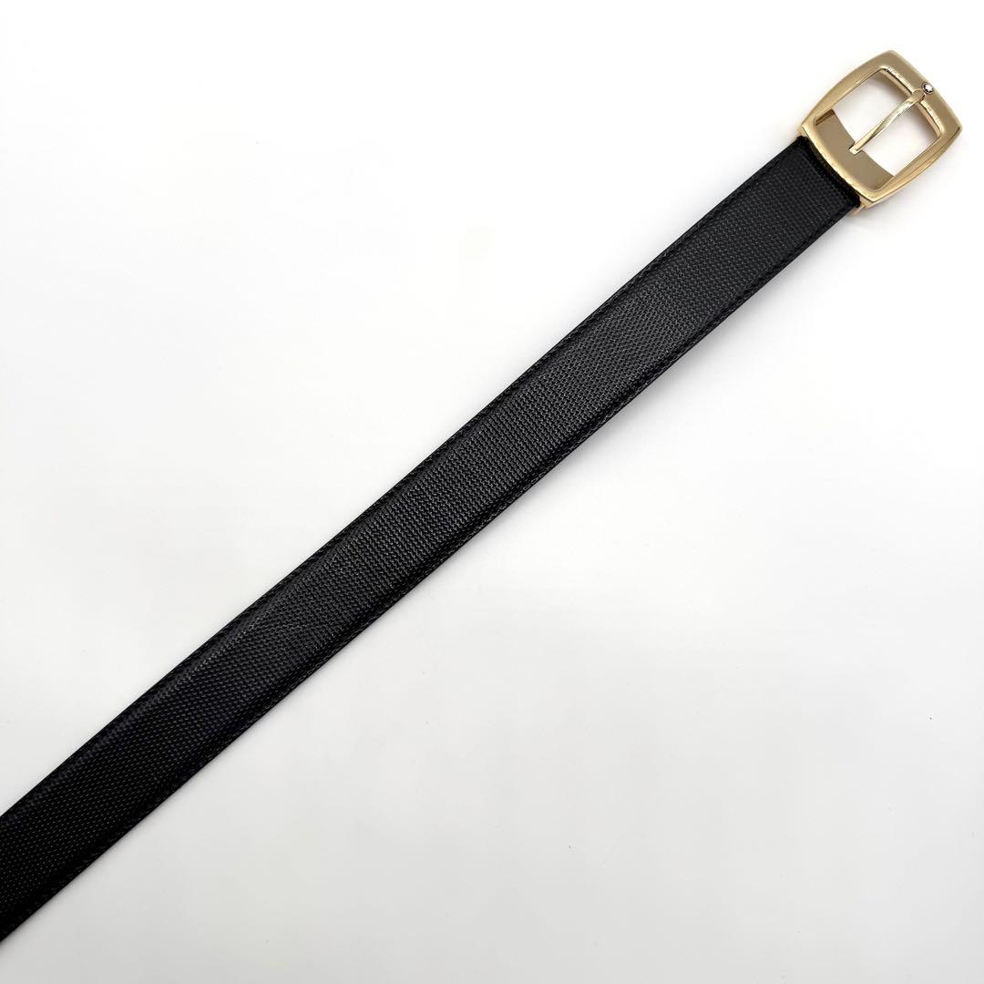 モンブラン ベルト レザー ゴールド金具 ホワイトスター 保存袋 箱 本革 黒