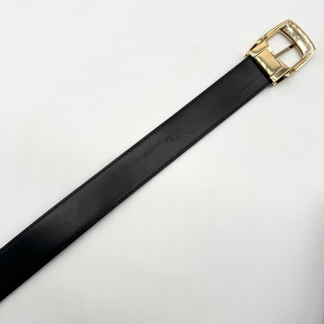 モンブラン ベルト レザー ゴールド金具 ホワイトスター 保存袋 箱 本革 黒