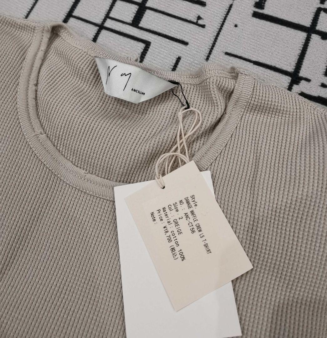 ANCELLM ガーデン トップス カットソー Tシャツ グレー ２
