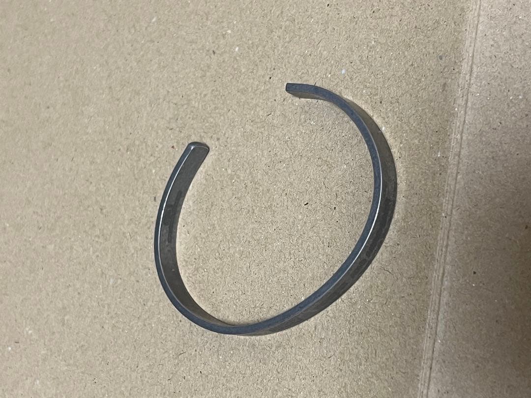 【希少】ヨウジヤマモト　サイト　シルバーバングル　ブレスレット　ヴィンテージ加工