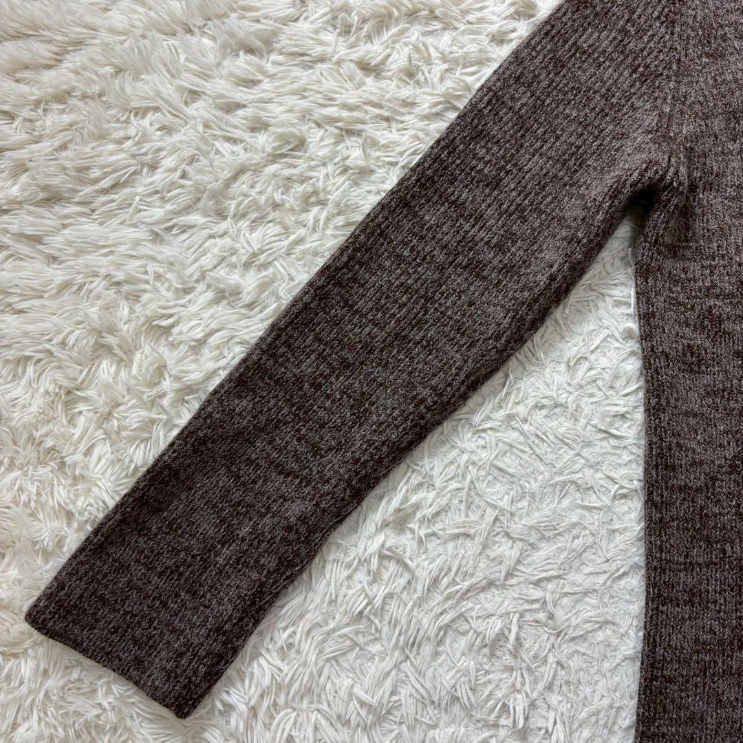 【美品】ARMANI COLLEZIONI カーディガン　モヘア　ブラウン