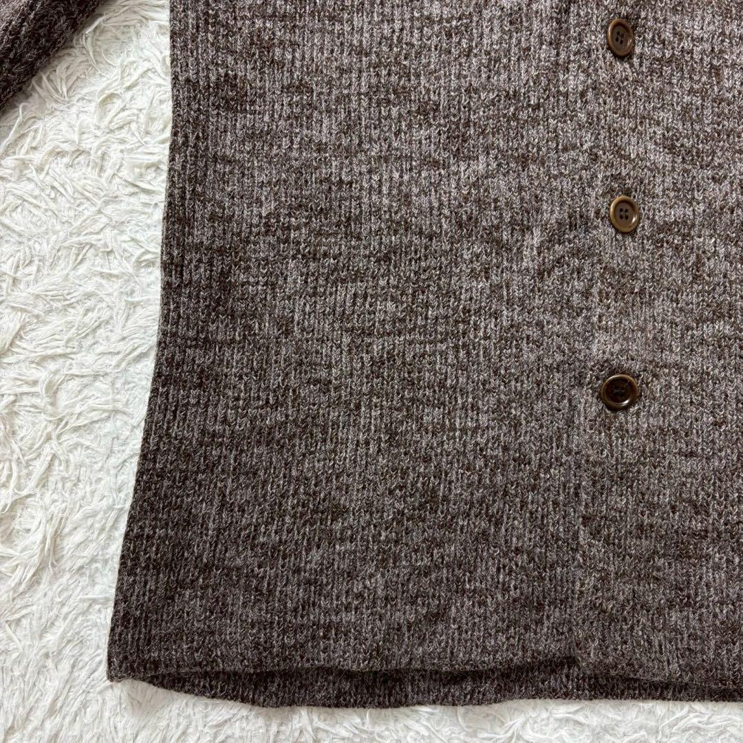 【美品】ARMANI COLLEZIONI カーディガン　モヘア　ブラウン