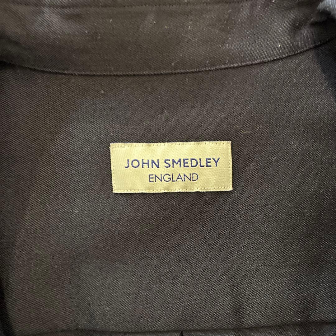 JOHN SMEDLEY ウールシャツ ネイビー