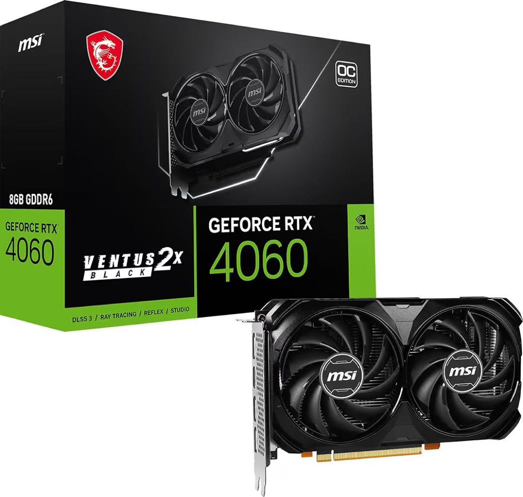 ジ*世様 MSI GEFORCE RTX 4060 VENTUS 2X BLAC