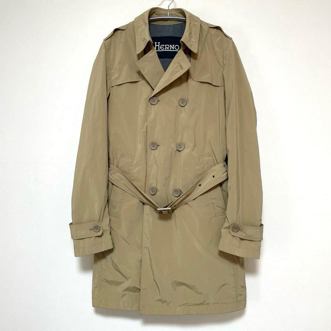 HERNO ヘルノ / トレンチコート サイズ46 ベージュ ベルト付き