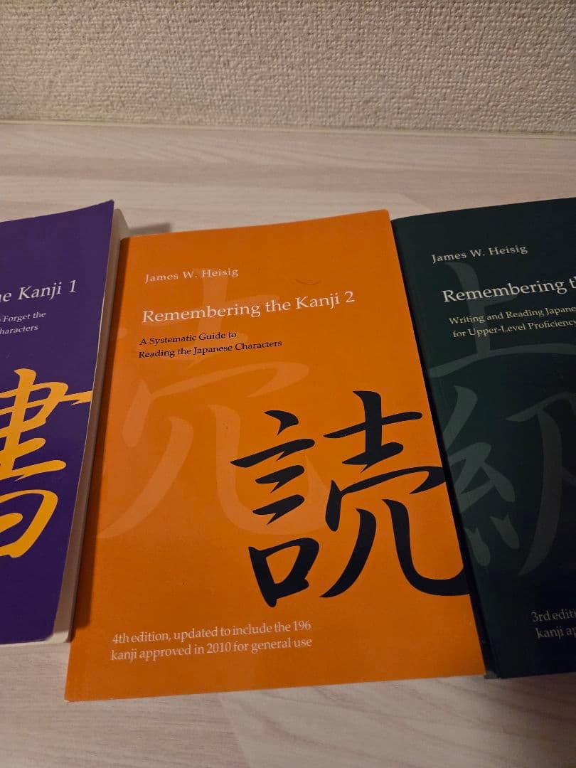 Remembering the Kanji 1, 2, 3セット