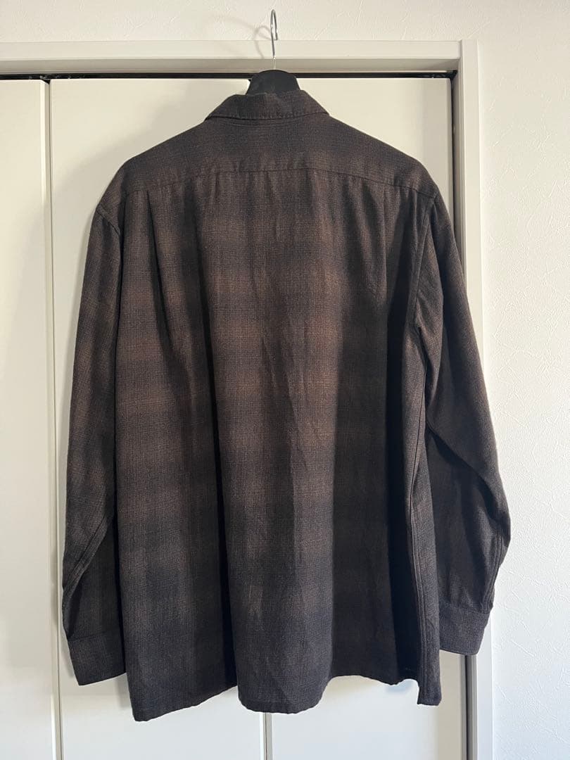 Y*l様 COMOLI 22aw ウールチェック オープンカラーシャツ　サイズ2