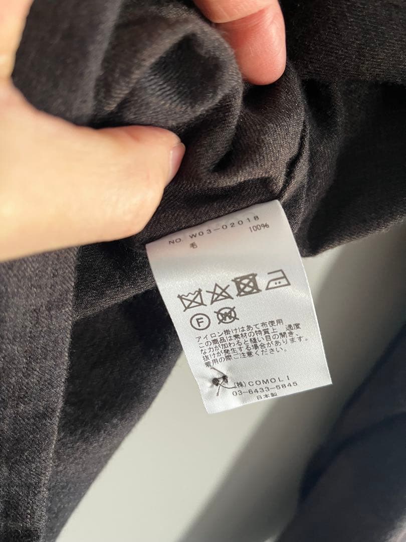 Y*l様 COMOLI 22aw ウールチェック オープンカラーシャツ　サイズ2
