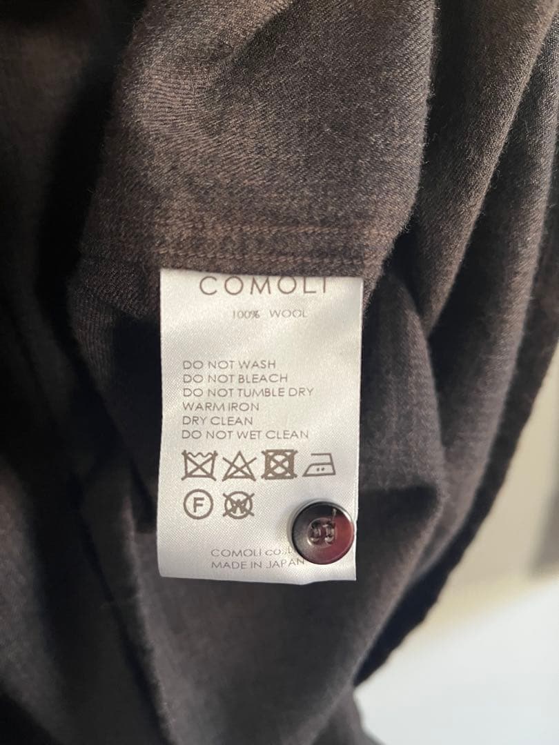 Y*l様 COMOLI 22aw ウールチェック オープンカラーシャツ　サイズ2