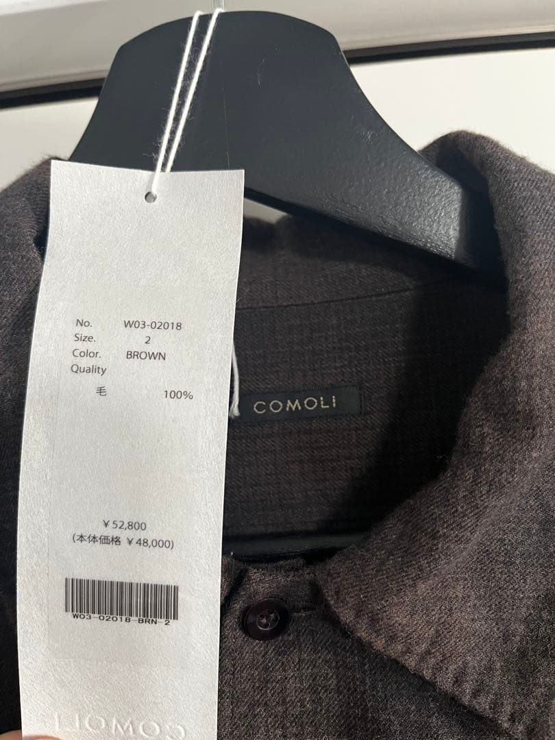 Y*l様 COMOLI 22aw ウールチェック オープンカラーシャツ　サイズ2