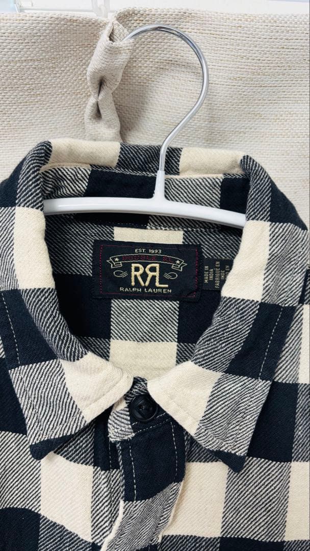 【週末特価、本日限定】RRL バッファロー チェック ツイル ワークシャツ