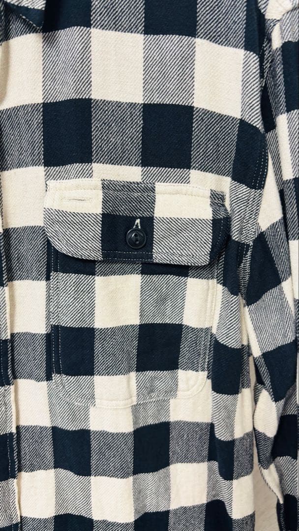 【週末特価、本日限定】RRL バッファロー チェック ツイル ワークシャツ