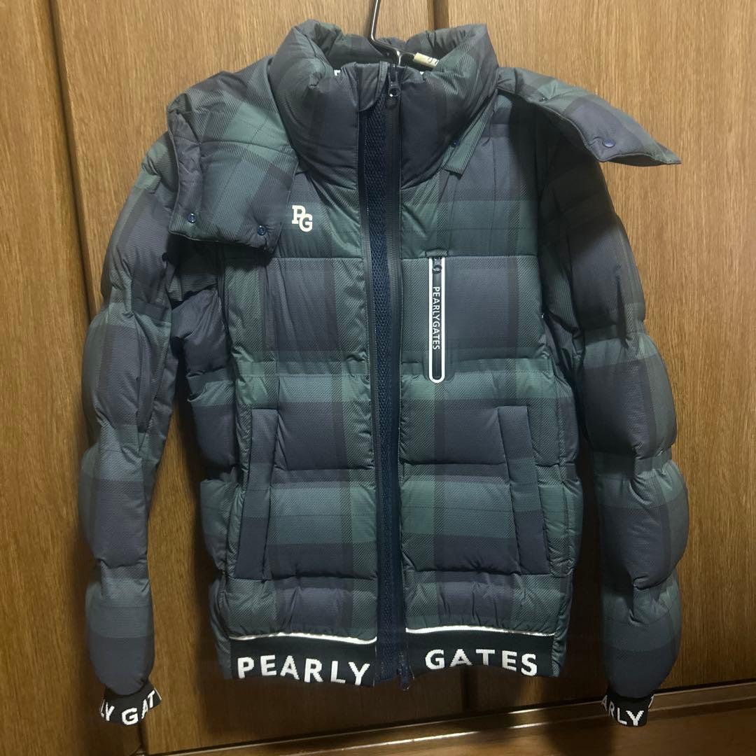 PEARLY GATES チェック柄ダウンジャケット サイズ0