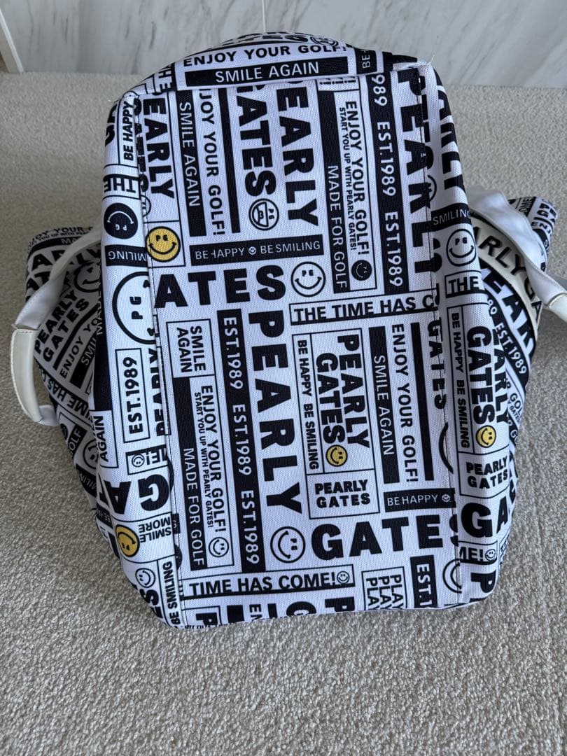 PEARLY GATES パーリーゲイツ ニュースペーパー柄　カートバッグ