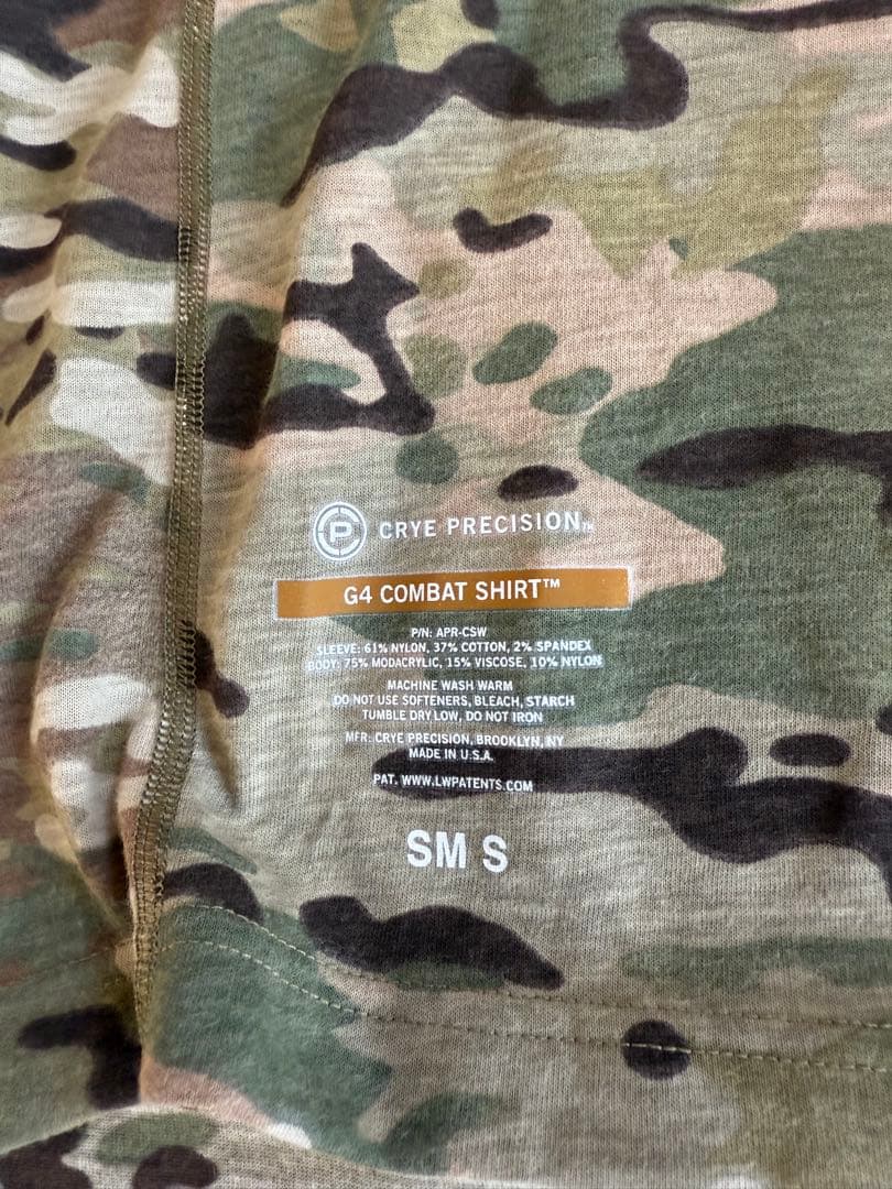 「実物」crye precisionG4コンバットシャツ　フルマルチカム S-S