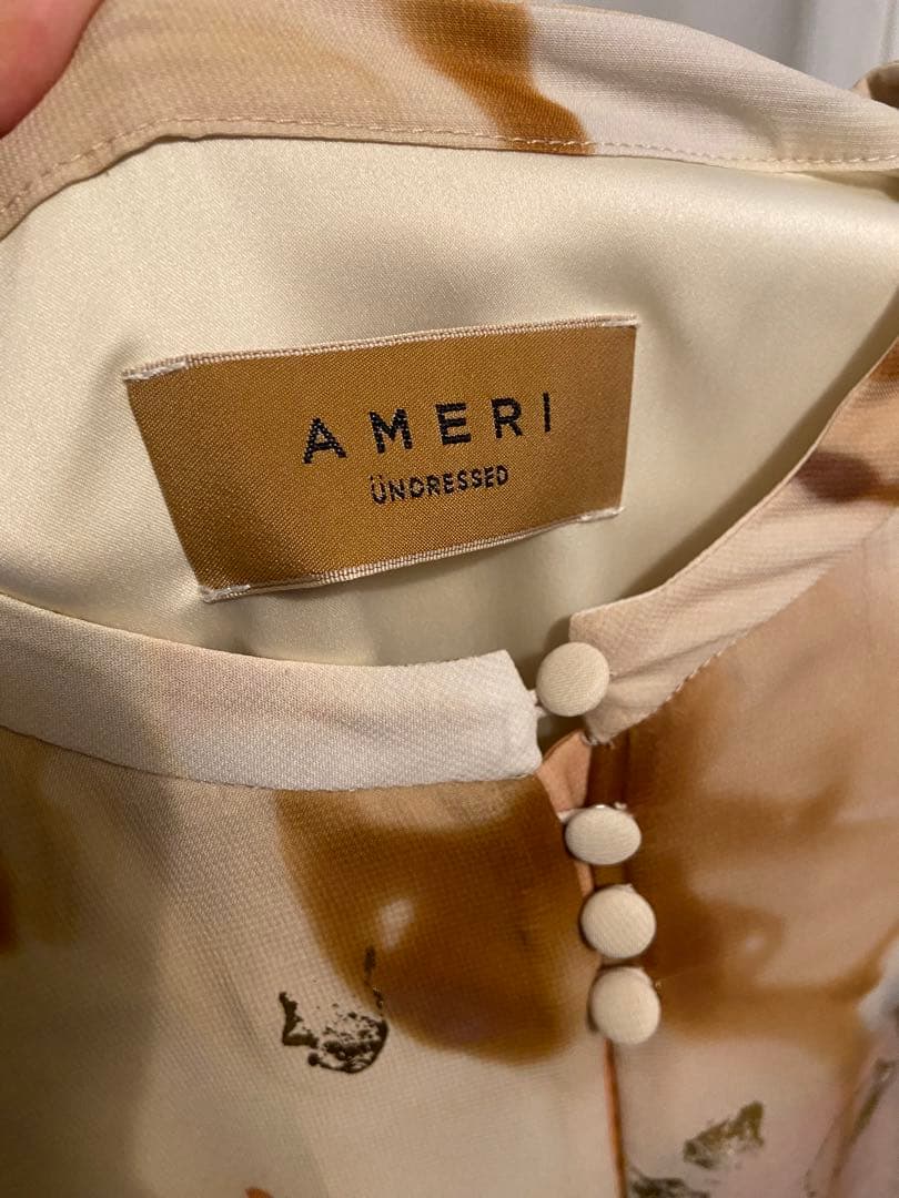 Ameri vintage インクアートドレス　Mサイズ